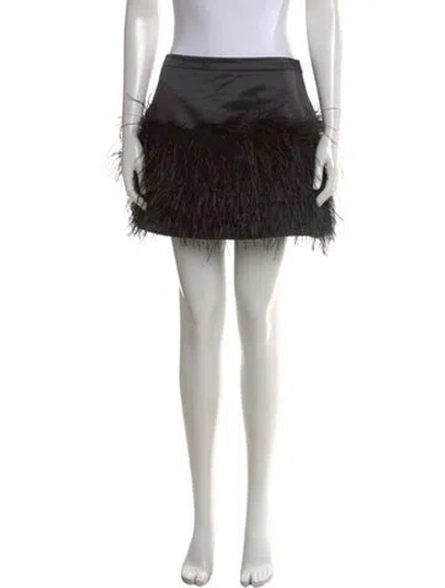 Pre-owned Loveshackfancy Mini Skirt W/ Tags In Black