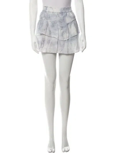 Pre-owned Loveshackfancy Mini Skirt W/ Tags In Blue