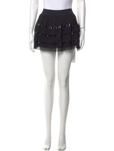 Pre-owned Loveshackfancy Mini Skirt W/ Tags In Blue