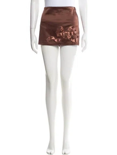 Pre-owned Loveshackfancy Mini Skirt W/ Tags In White