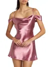 Loveshackfancy Minnette Mini Dress In Raspberry In Multi
