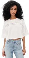 Loveshackfancy Mirelda Tee True White In White