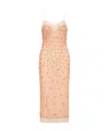 Loveshackfancy Mirrian Beaded Midi Dress In Brown