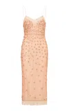 Loveshackfancy Mirrian Embellished Tulle Maxi Dress In Pink