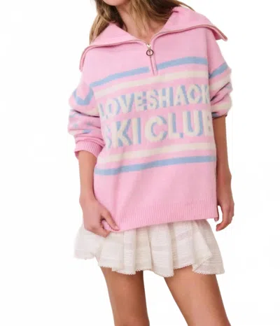 Loveshackfancy Misty Sweater In Frozen Lychee In Multi