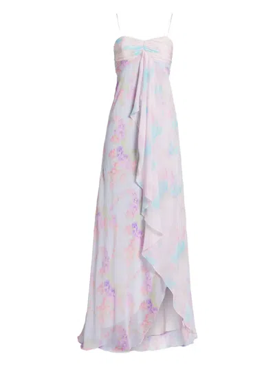 Loveshackfancy Miu Floral-print Maxi Dress In Multi