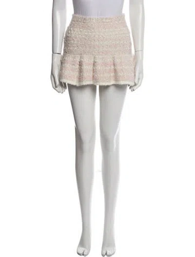 Pre-owned Loveshackfancy Mock Neck Mini Dress In Blue