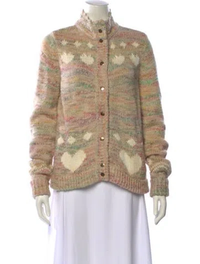 Pre-owned Loveshackfancy Mock Neck Sweater In Neutral