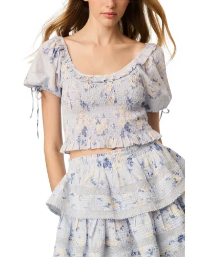 Loveshackfancy Molly Top In Blue