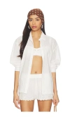 Loveshackfancy Montane Shirt In White