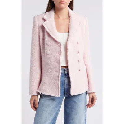 Loveshackfancy Morrow Bouclé Blazer In Heavenly Pink