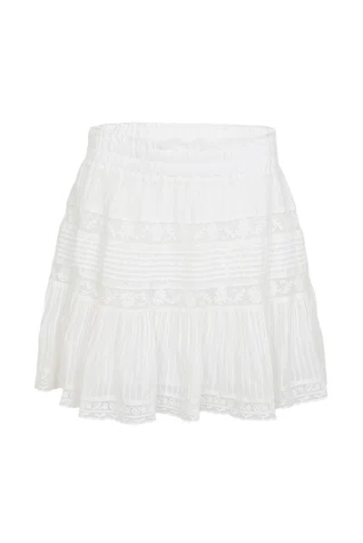 Loveshackfancy Moulin Skirt True White