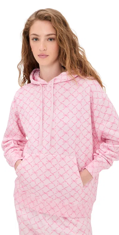 Loveshackfancy Nacova Hoodie Pink Peppermint