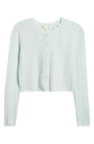 Loveshackfancy Nadiya Pointelle Cardigan In White
