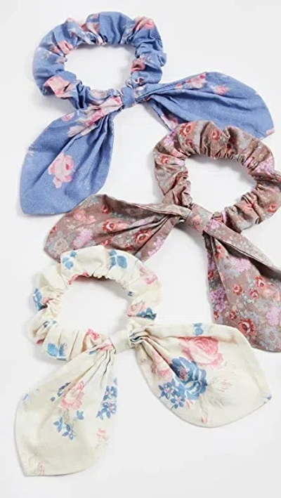 Loveshackfancy Nashville Cotton Scrunchies Multi