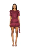 Loveshackfancy Natasha Dress In Oxblood In Burgundy