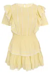 Loveshackfancy Natasha Dress Gilded Yellow In Yellow