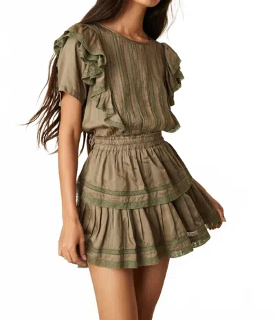 Loveshackfancy Natasha Mini Dress In Forest Oak In Green