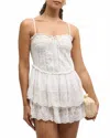 Loveshackfancy Nerida Bustier Mini Dress In White In White