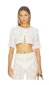 Loveshackfancy Nerissa Top In White