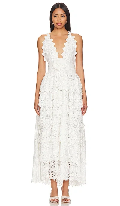 Loveshackfancy Nevis Dress Off White