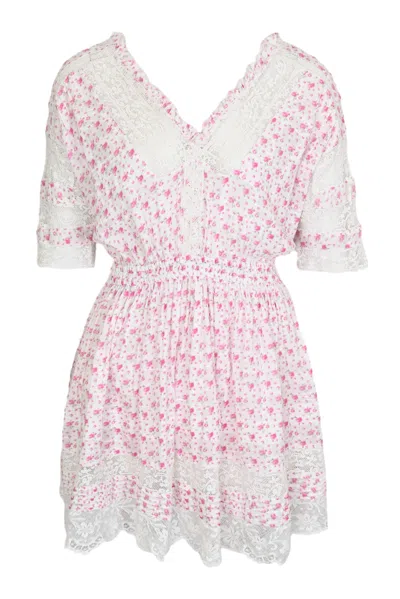 Loveshackfancy Newton Dress Poppy Pink In Multi