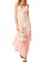 Loveshackfancy Nocelle Cotton Floral Maxi Dress In White Peach In Multi