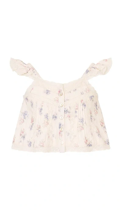 Loveshackfancy Norina Tween Top In Multi