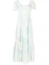 Loveshackfancy Norma Embroidered Maxi Dress In 绿色