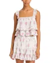 Loveshackfancy Novalee Top In Rose Picnic