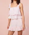 Loveshackfancy Novalee Top In Tea Rose Pink