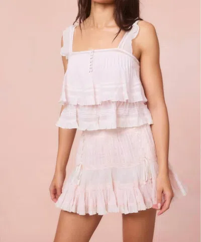Loveshackfancy Novalee Top In Tea Rose Pink
