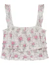 Loveshackfancy Novalee Top In White
