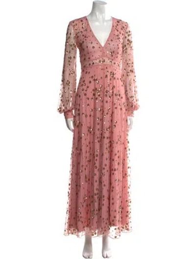 Pre-owned Loveshackfancy Nylon Long Dress In Pink