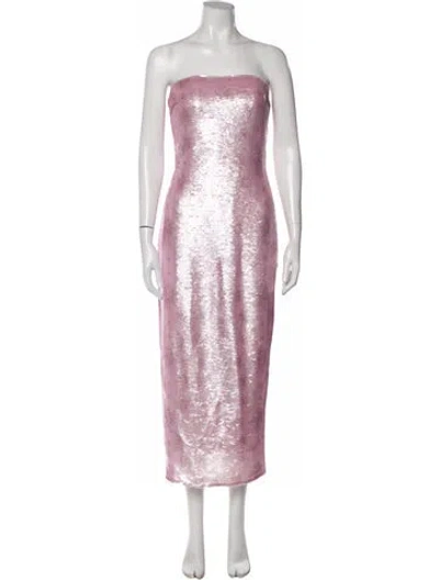 Pre-owned Loveshackfancy Nylon Midi Length Dress In Pink