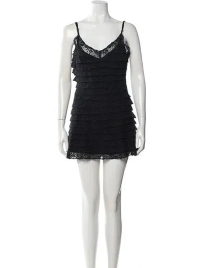 Pre-owned Loveshackfancy Nylon Mini Dress In Gray