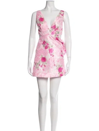 Pre-owned Loveshackfancy Nylon Mini Dress In Pink