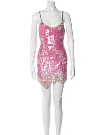 Pre-owned Loveshackfancy Nylon Mini Dress W/ Tags In Pink