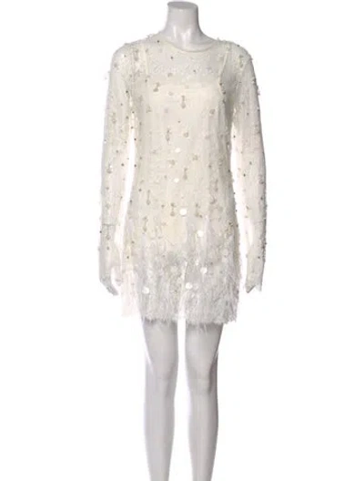 Pre-owned Loveshackfancy Nylon Mini Dress In White
