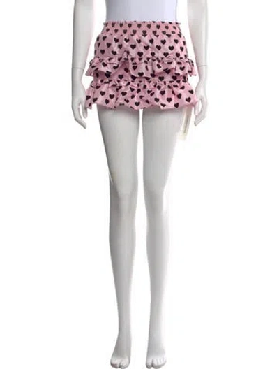 Pre-owned Loveshackfancy Nylon Mini Skirt In Multi