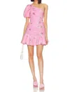 Loveshackfancy Oberdin Dress In Pink Parade In Animal Print
