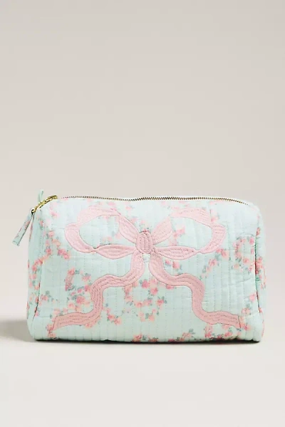 Loveshackfancy Octavia Cosmetic Case In Blue