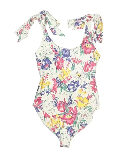 Pre-owned Loveshackfancy One Piece Swimsuit In Ivory