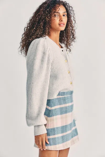 Loveshackfancy Orson Skirt Oakwood In Blue