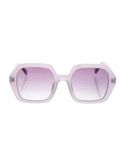 Pre-owned Loveshackfancy Oversize Gradient Sunglasses In Purple