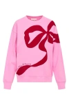 Loveshackfancy Palo Cotton Sweatshirt In Cranberry Blossom