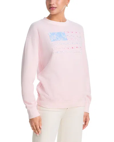 Loveshackfancy Palo Patchwork Pullover In Pink