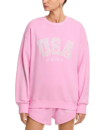Loveshackfancy Palo Sweatshirt In Pink