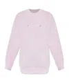 Loveshackfancy Palo Embroidered Sweatshirt In Pink