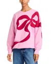 Loveshackfancy Palo Cotton Sweatshirt In Cranberry